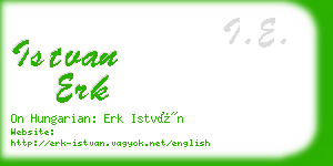 istvan erk business card